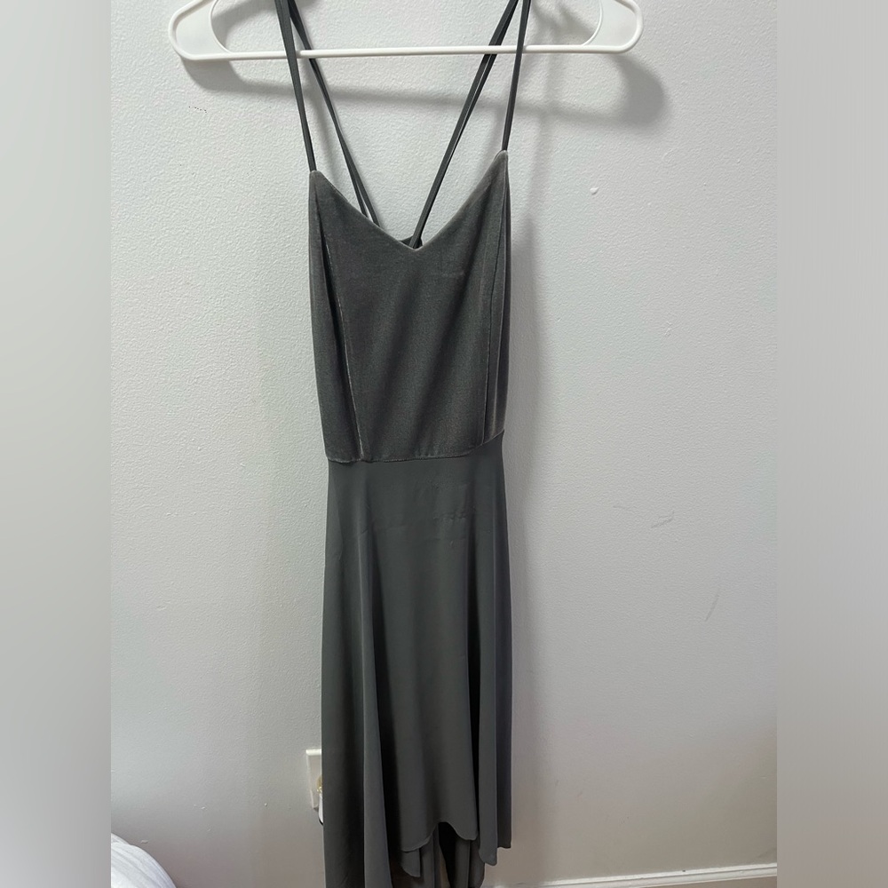 Long grey formal dress size 4